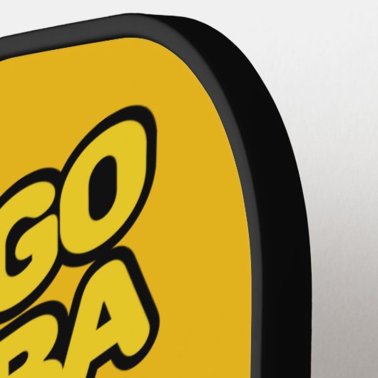 Cute Bananas custom name Pickleball Schläger (Linke Seite)