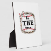 Cute Baseball Tis The Season Mom Sister Toddler Gi Fotoplatte (Seite)