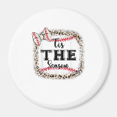 Cute Baseball Tis The Season Mom Sister Toddler Gi Magnet (Vorne)