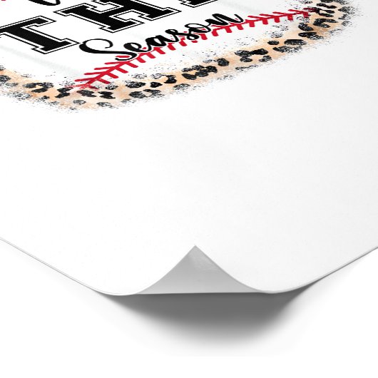 Cute Baseball Tis The Season Mom Sister Toddler Gi Poster (Ecke)