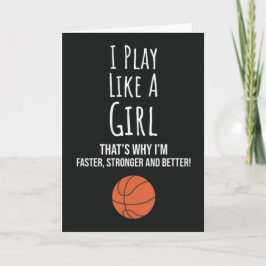 Cute Basketball Cards For Girls For Kids Sports  Karte