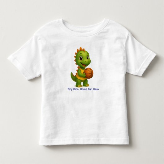 Cute Basketball Dino Shirt for Kids (Vorderseite)