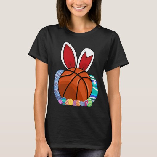 Cute Basketball Easter Egg Bunny For Kids Boys To T-Shirt (Vorderseite)
