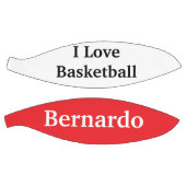 Cute Basketball Sports I Love Basketball Red (Panele)