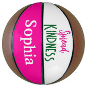 Cute Basketball Sports Spread Kindness Pink (Vertikal)