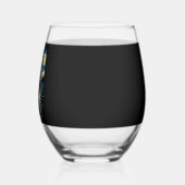 Cute Basset Hound Dog Halloween Jack O Lantern Pum Weinglas Ohne Stiel (Links)