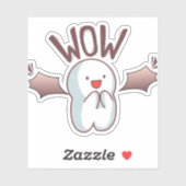  Cute Bat WOW Aufkleber (Blatt)