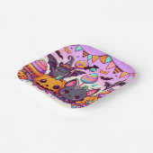 Cute bats halloween party pappteller (Gewinkelt)