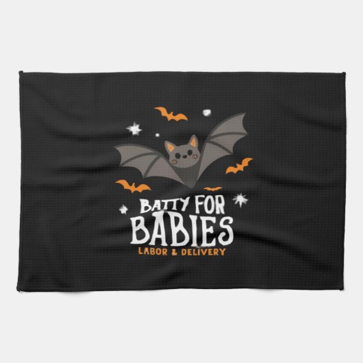Cute Batty For Babies Labor And Delivery Nurse Hal Geschirrtuch (Horizontal)