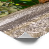 Cute Bavarian Mountain Hound Puppies with Flowers Poster (Ecke)