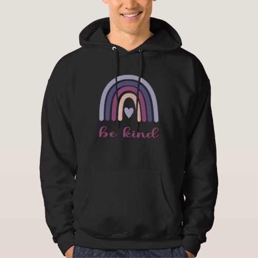 Cute be kind rainbow hoodie (Vorderseite)