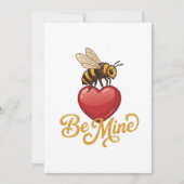 Cute Be Mine Honeycomb  Einladung (Vorderseite)