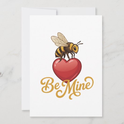 Cute Be Mine Honeycomb  Einladung (Vorderseite)