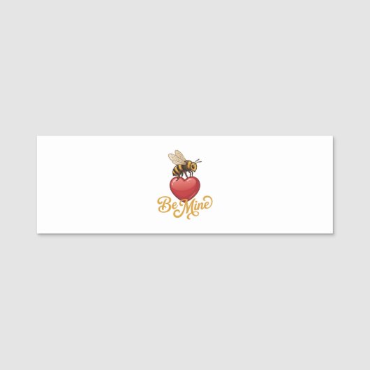 Cute Be Mine Honeycomb  Namensschild (Vorderseite)