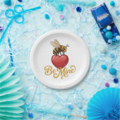 Cute Be Mine Honeycomb  Pappteller (Party)