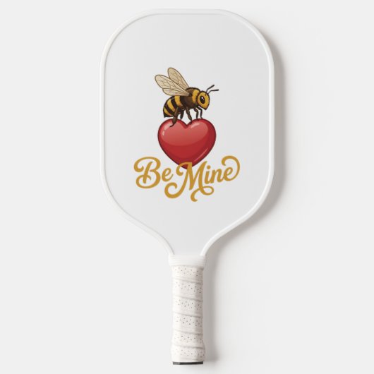 Cute Be Mine Honeycomb  Pickleball Schläger (Vorderseite)