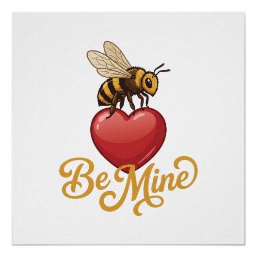 Cute Be Mine Honeycomb  Poster (Vorderseite)