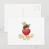 Cute Be Mine Honeycomb Postkarte (Vorne/Hinten)