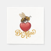 Cute Be Mine Honeycomb Serviette (Vorderseite)