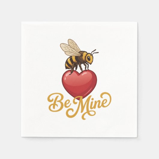 Cute Be Mine Honeycomb  Serviette (Vorderseite)