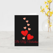 Cute Be My Valentine Romantic Heart Lovers Tee For Karte (Gelbe Blume)