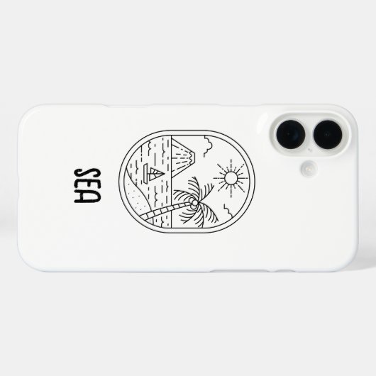 cute beach phone case (Rückseite (Horizontal))