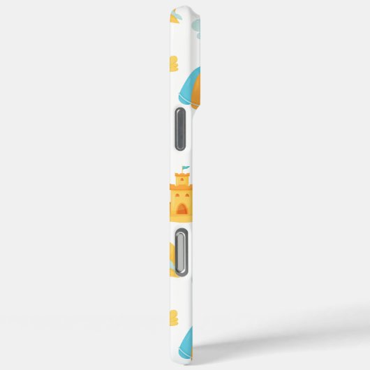 Cute Beach Umbrella & Sandcastle  Case-Mate iPhone Hülle (Rückseite / Rechts)