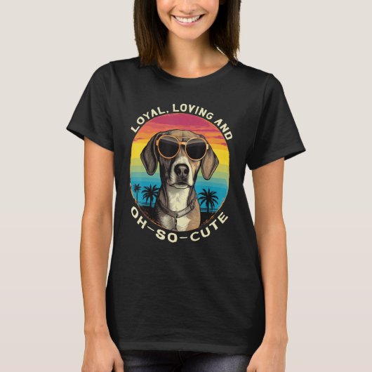 Cute Beagle Breed Loyal Loving Dog T-Shirt (Vorderseite)