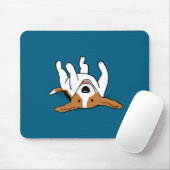 Cute Beagle Cartoon Dog Mousepad (Mit Mouse)
