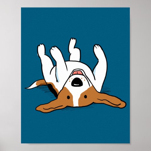 Cute Beagle Cartoon Dog Poster (Vorne)