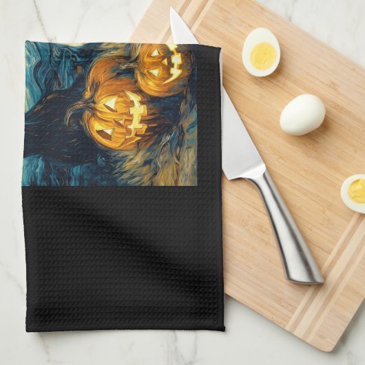 Cute beagle Dog Halloween Jack O Lantern Pumpkin F Geschirrtuch (Viertel Falte)