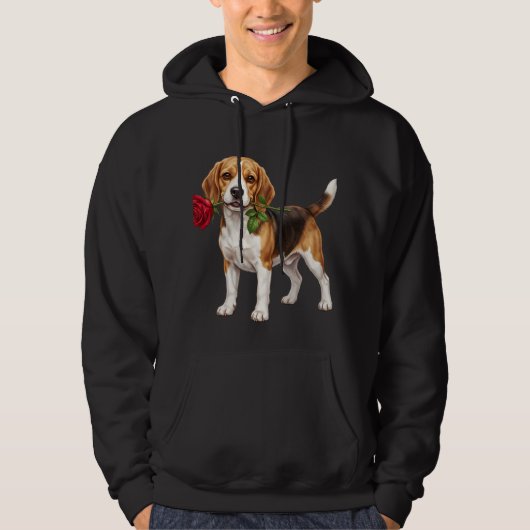 ‏Cute Beagle Dog Hoodie (Vorderseite)