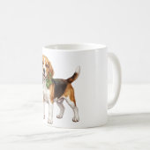 ‏Cute Beagle Dog Kaffeetasse (VorderseiteRechts)