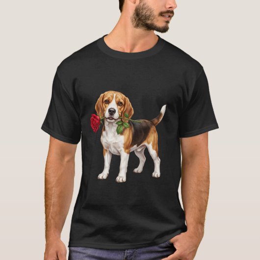 ‏Cute Beagle Dog T-Shirt (Vorderseite)