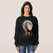 Cute Beagle Howling at the Moon Beagle Mom Sweatshirt (Vorne ganz)