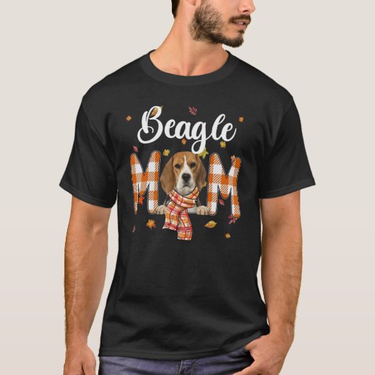Cute Beagle Mom Fall Maple Dog Mom - Maple Mom_1 T-Shirt (Vorderseite)