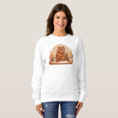 Cute Bear and Warm Autumn Vibes Art  Sweatshirt (Vorne ganz)