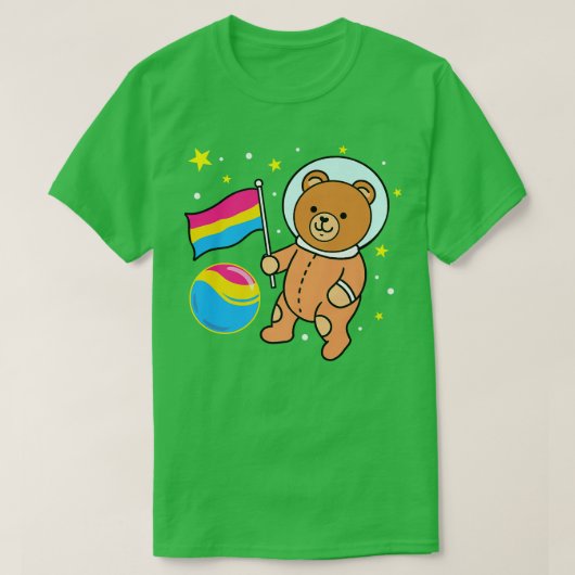 Cute Bear Astronaut Pan Pride Premium538 T-Shirt (Design vorne)
