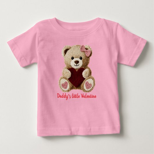 cute bear baby's first valentines bodysuit T-Shirt (Vorderseite)