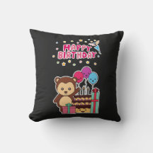 Cute Bear Birthday Celebration - Adorable Cartoon 
