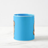 Cute Bear Blue Mug | Kawaii Coffee Cup Tasse (Zentrum)