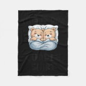 Cute Bear Couple This Is Our Cuddle Fleecedecke (Vorderseite)