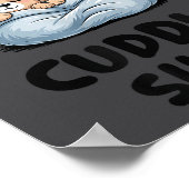 Cute Bear Couple This Is Our Cuddle  Poster (Ecke)