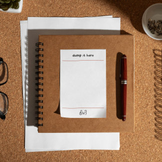 Cute bear dump it here  post-it klebezettel