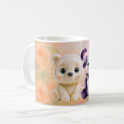 Cute Bear Duo Kaffeetasse (Vorderseite Links)