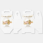 Cute Bear Explorer World Map Airplane Baby Shower  Geschenkschachtel (Ungeklappt)