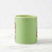 Cute Bear Green Mug | Kawaii Coffee Cup Tasse (Zentrum)