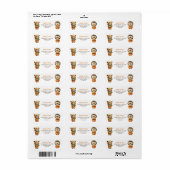 Cute Bear& Hedgehog Woodland Fall Return Address  (Vorne)