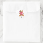 Cute bear in love full of love Herz-Aufkleber (Tasche)