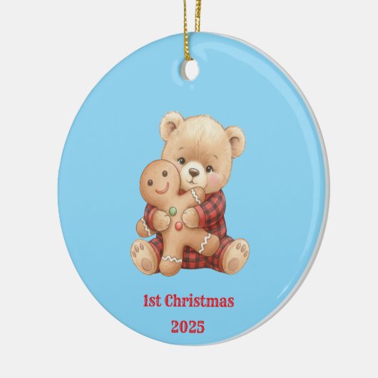 Cute Bear Keramik Ornament (Links)